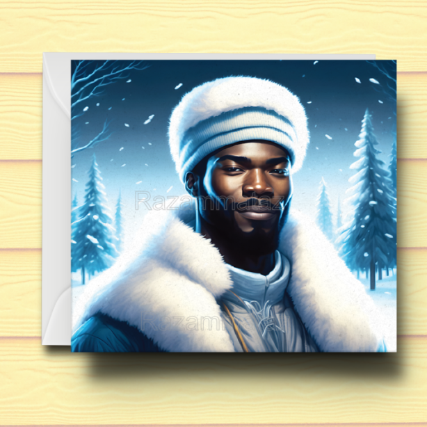 Black Man O Christmas Card